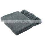 Solid Blanket Cross Woven Couch Throw Christmas Knitted Blankets Made In China thumbnail-1
