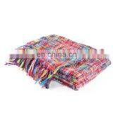 China Cheap Price Tropical Style Multi-Color Rainbow Throw Blanket 63" X 49" thumbnail-6