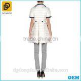 Hot Sale Short Sleeve White Italy Down Jacket With Buttons thumbnail-2