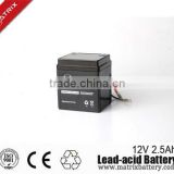 Matrix battery manufacturer 12v 2.5ah YB2.5 motor cycle battery wholesale