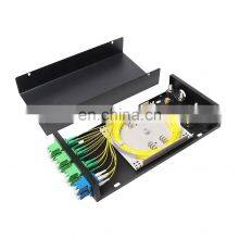 Fiber Patch Panel LC 8 Port Fiber Optic Industrial Grade Desktop Type Fully Equipped FTTH