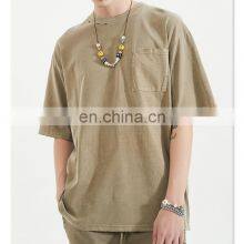 2021 Customized Design Logo Design 200 Percent Cotton Cotton Plain T-shirt Best Long Sleeve T-shirt for Men thumbnail-4