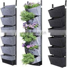 New Greening Black Plant Non-Woven Wholesale Hanging Vertical Support Garden Fabric Felt Grow Bags thumbnail-3