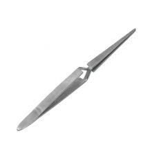 Stainless Steel Cross Reverse Tweezers Fine Pointed Round Head Reverse Fork Tweezers Effort Saving Tweezers Fixed Clamp Open thumbnail-5