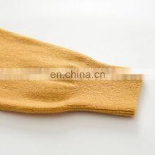 Custom Fashion 100% Pure Cashmere Hoodies for Women Solid Pattern Casual Winter Sweater With Hooded Collar and Front Logo thumbnail-5