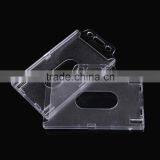 Hard Plastic Transparent Horizontal Clear id Badge Card Holder Cover Quality Choice thumbnail-1
