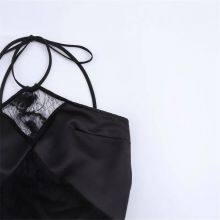 Dress Slim Fit and Casual Design, Niche and Versatile, Sexy Lace Neck Hanging thumbnail-3