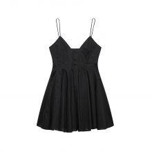 2025 New European and American Fashion Simple Poplin Short Dress thumbnail-5