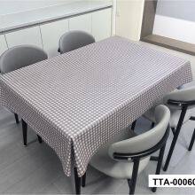 Hot Sellong 2026 Plaid Decorative Home Kitchen Tablecloth Liquid Repellent and Stain Resistant Plastic Table Cloth thumbnail-4