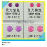 Neon Iron on Octagon Neon Purple Round Flatback Ss10 3mm 300 Gross Package thumbnail-1