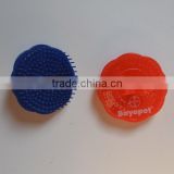Plastic dog grooming brush for pet cleaning