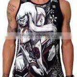 Men's Sublimation Tank Top/Digital Printing Singlet/3d Printing Top thumbnail-1