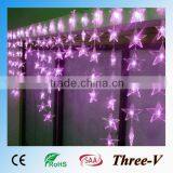 4*0.7M 90LEDs LED Curtain Light Romantic Wedding/party/holiday/Xmas/home Decoration Light 90pcs of Stars/heartshape 220V/110V