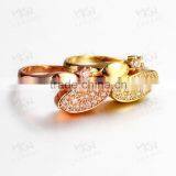 Fashion Jewelry Accessories 18k Gold Engagement Wedding Ring thumbnail-2