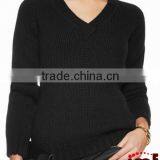 2016 New Design Lady Cashmere Sweater V Neck Sweater Pullover Sweater thumbnail-2