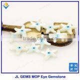 Nature White Sea Star Shape With Eye Mother of Pearl MOP Shell Gemstone thumbnail-1