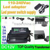 AC100V-240V Converter DC12V 3A 5A 6A 7A 8A 10A Power Supply Adapter 12W- 120W Adapter EU PLUG Switching Power Supply thumbnail-1