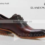 Custom England Style Genuine Cow Leather Oxford Mature Tan Men Dress Shoes thumbnail-2