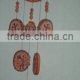 Terracotta wind chime(Home decoration,Ceramic ornament)