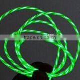New Design EL Flowing USB Data Cable for Iphone for Android thumbnail-5