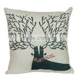 2016 Hot Sale Home Decorative Custom Deer Printing Linen Cheap Cushion Cover thumbnail-2