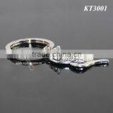 Three-dimensional Snake Shaped Keyring New Fashion Alloy Silver Metal Cobra Keychain thumbnail-2