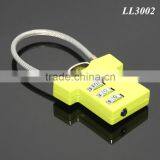 RANDOM Mix Colors Green T-shirt Shaped Three Coded Lock Blank Metal Zinc Alloy Steel Wire Combination 3 Digitals Padlock thumbnail-1