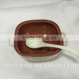 Stocked Small Ceramic Porcelain Soup Tureen With Lid thumbnail-3