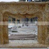 China High Quality Luxury Natural Stone Fireplaces thumbnail-1