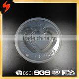 Thick Heart-shaped Transparent Plastic 540ml Sealable Packaging Tray