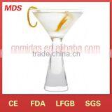 Clear Martini Glass With Thick Stem thumbnail-1