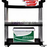 Update International 3-Tier Heavy Duty Bus Cart, 300-Pound, Black thumbnail-4
