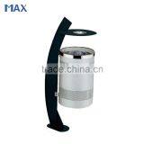 Stainless Steel Cylinder Hanging Pole Dustbin thumbnail-1