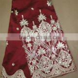 2016 New Arrival High Quality African Raw Silk George for Evening Dress thumbnail-4