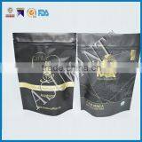 Customized Aluminum Foil Zip Stand Bag Black Color With Window for Food Pouches Printed thumbnail-6
