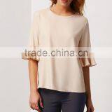 Bulk Buy Clothing 2016 Plain Layering Long Sleeve Loose Fashion Woman Blouse thumbnail-2