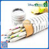 High Quality Recyclable 3.5 Inch Newspaper Color Pencils for Gift thumbnail-2
