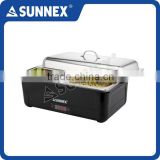 SUNNEX Low Pric Convenienti Stainless Steel Cover & Food Pan 4.5Ltr X 2 CE Approved Electric Chafing Dish