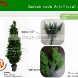 Manufacture high quality cypress tree/ custom made artificial christmas cedar tree decoration