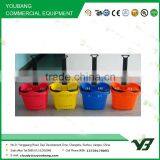 Hot Sell Good Cheap 42 Liter HDPP Double Handle Rolling Supermarket Plastic Basket Trolley With Castor (YB-W020) thumbnail-4