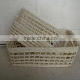 Newest 2016 White Rattan Basket Collection Set of 2 With Handles for Kitchen and Home Decoration thumbnail-1