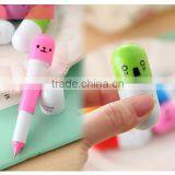 Pill Shaped 0.55mm10 Colors Ballpoint Pen Wholesale thumbnail-1