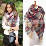 Tartan Scarf Beige Tartan Plaid Scarf thumbnail-3