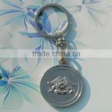 Custom logo zinc alloy key chain ring