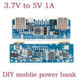 Lithium Battery Power Module 3.7 V to 5V 1A Dual USB Output Power Bank Converter