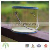 PVC Body 10.0*9.0 cm Round Shape With Handle and Lift-off Lid Tin Boxes Manufacturing thumbnail-2