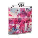 new water transfer England series hip flask
