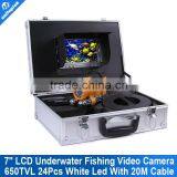 7 Inch TFT LCD Fishing Camera Kit Fish Finder HD SONY 650TVL CCD Underwater Deep Water Camera With White Light 20m Cable thumbnail-1