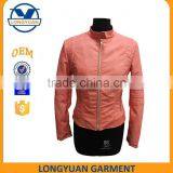 Hot Sale Fashion Style pu Leather Jacket for Women thumbnail-1