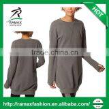 Ramax Custom Women Wholesale Crew Neck Long Sweatshirt Yoga Top thumbnail-1